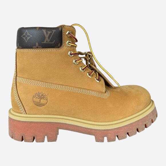 Louis Vuitton Timberland Wheat Monogram Boots - Picture 1 of 8